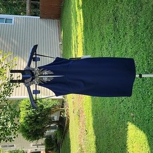 NWT Lulus Women's Crystal Rhinestone Blue Keyhole Mini Dress Size XS